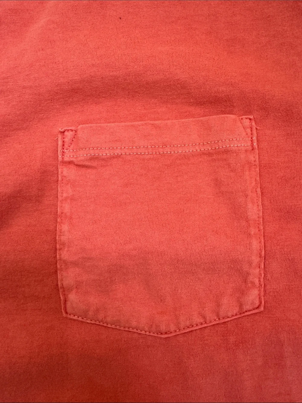 GAP Short-Sleeve Vintage Henley Tee in Coral Key